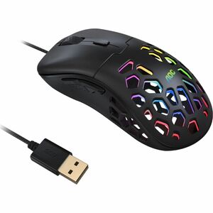 MOUSE GAMER AOC ULTRALEVE PIXART 3389 16000 DPI RGB GM510