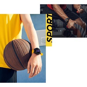 MI Smart Watch - Negro Body Color - Metálico Case Material - Termoplástico de Poliuretano (TPU) Band Material - LAN inalám