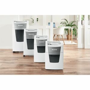 Leitz IQ Autofeed 100 Paper Shredder - Continuous Shredder - Micro Cut - 6 Per Pass - for shredding Paper - P-5 - 220 mm T