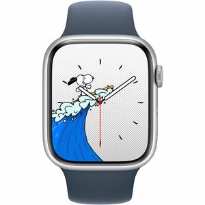 Apple Watch Series 9 Smart Watch - 4.50 cm (1.77") Case Height - 3.80 cm (1.50") Case Width - Silver Case Color - Storm, B