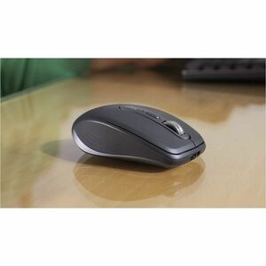 Logitech MX Anywhere 3S Mouse - Bluetooth - USB - Darkfield - Graphite - Wireless - Rechargeable - 8000 dpi - Scroll Wheel