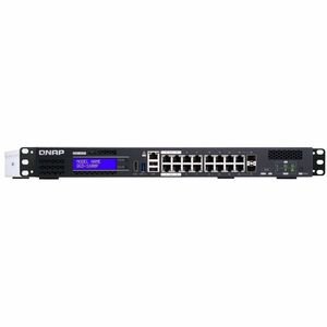QNAP QGD QGD-1600-8G 16 Ports Manageable Ethernet Switch - Gigabit Ethernet - 10/100/1000Base-T, 1000Base-X - 2 Layer Supp