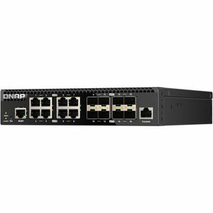 QNAP QSW-M3216R-8S8T 8.0 Ports Manageable Ethernet Switch - 10 Gigabit Ethernet - 2 Layer Supported - Modular - 80 W Power