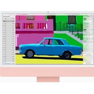 Apple iMac MQRU3B/A All-in-One Computer - Apple M3 Octa-core (8 Core) - 8 GB RAM - 512 GB SSD - 61 cm (24") 4.5K 4480 x 25