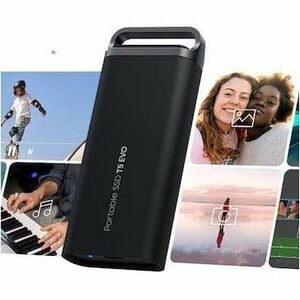 Samsung T5 EVO MU-PH2T0S 2 TB Portable Solid State Drive - External - Black - Desktop PC, Notebook, Gaming Console, Smartp