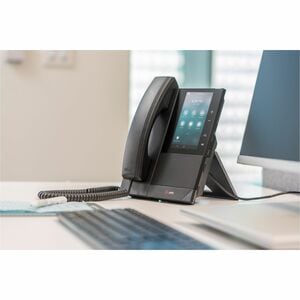 Poly CCX 505 IP Phone - Corded - Corded/Cordless - Bluetooth, Wi-Fi - Desktop, Wall Mountable - Black - 24 x Total Line - 