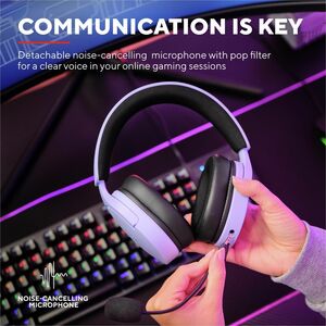 Trust Fayzo Kabel Über das Ohr, Kopfbügel Stereo Gaming-Earset - Lila - Binaural - Geschlossen - 20 Hz bis 20 kHz Frequenz