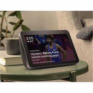 Amazon Echo Show 8 2nd Smart Home Hub - Alexa - IEEE 802.11a/b/g/n/ac - Bluetooth - Black - Camera, Microphone, Speaker - 