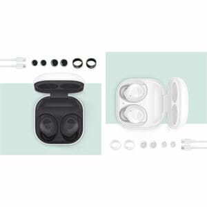 Samsung Galaxy Buds FE True Wireless Earbud Stereo Earset - Mystic White - Bixby - Binaural - In-ear - Bluetooth - Noise C