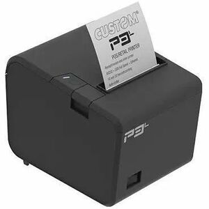 Custom P3L Retail, Hospitality Direct Thermal Printer - Monochrome - Wall Mount - Receipt Print - Ethernet - USB - USB Hos