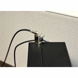 Noble NG04T Cable Lock For Notebook, Docking Station, Printer, Projector - 1.80 m Cable - Patented T-bar/Key Lock - Silver