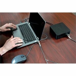 Noble ZNG04DHT Cable Lock For Notebook, Projector, Printer - TAA Compliant - Patented T-bar/Key Lock - Sliver - Stainless 