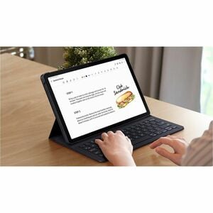 Samsung Book Cover Tastatur/Cover (Buchfalz) Samsung Galaxy Tab A9+ Tablet - Schwarz - 174,5 mm Höhe x 261,4 mm Breite x 1