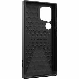 Urban Armor Gear Civilian Rugged Case for Samsung Galaxy S24 Ultra Smartphone, Stylus - Dynamic Hexagon - Black - Shock Ab