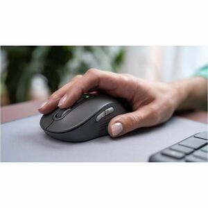 Logitech Signature Slim MK950 Keyboard & Mouse - QWERTY - English (UK) - USB Type A Scissors Wireless Bluetooth/RF 5.1 2.4
