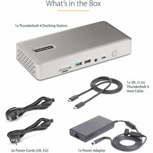 StarTech.com Thunderbolt 4 Docking Station für Smartphone, Lautsprecher, Headset, Monitor, Tablet, Notebook - Ladefunktion