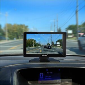 GekoGear Orbit C110 7" Infotainment Display with Dash Cam and Backup Cam - 7" Screen - Front/Rear - Wireless - 1024 x 600 