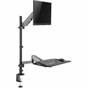 Neomounts Desk Mount for Workstation - Black - Height Adjustable - 1 Display(s) Supported - 43.2 cm to 81.3 cm (32") Scree