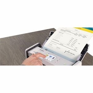 Brother ADS-1800W Sheetfed Scanner - 600 dpi Optical - 48-bit Color - 8-bit Grayscale - 30 ppm (Mono) - 30 ppm (Color) - C