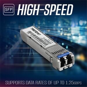 TRENDnet SFP - TAA-konform - für Datenvernetzung, Optisches Netzwerk - Glasfaserleitung - 1310 nm Wavelength - Singlemode 