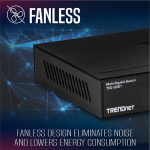 TRENDnet TEG-S591 9 Ports Ethernet Switch - 10 Gigabit Ethernet - 10GBase-T - 2 Layer Supported - 11.90 W Power Consumptio