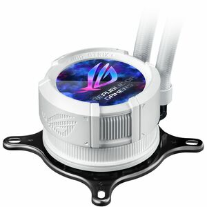 ROG Strix LC III 360 ARGB White Edition, featuring the latest generation Asetek�##s new Gen7 v2 pump and ROG ARGB radiator