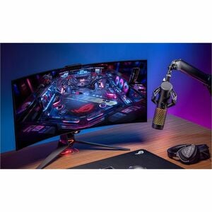 Asus ROG Carnyx Wired Condenser Microphone for Gaming, Studio, Recording, Podcasting, Live Streaming - Black - 3 m - 20 Hz