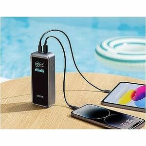 ANKER Prime A1335011 Power Bank - Black - For iPhone, MacBook - 2 x Type-C 65W - 12000 mAh - 2 x USB - Black