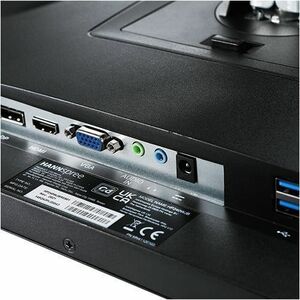 Hannspree HP240WJB 24" Class Webcam Full HD LED Monitor - 16:9 - Black - 60.5 cm (23.8") Viewable - Vertical Alignment (VA
