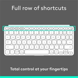 Logitech Keys-To-Go 2 Portable Bluetooth Keyboard for Tablet With Built-in Cover, Slim and Compact Wireless Keyboard for W