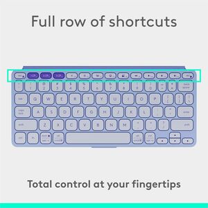 Logitech Keys-To-Go 2 Portable Bluetooth Keyboard for Tablet With Built-in Cover, Slim and Compact Wireless Keyboard for W