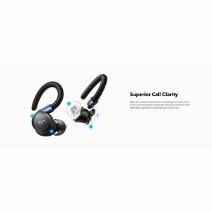 soundcore Sport X20 Earset - Stereo - True Wireless - Earbud - Binaural - In-ear - Black