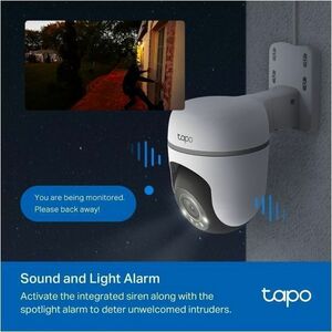 Telecamera di rete Tapo TC41 Interno/esterno 2K - Colore - 30 m Colore Visione notte - H.264 - 2304 x 1296 - 3,90 mm Fisso