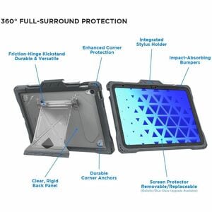MAXCases Shield Extreme-X2 Rugged Case for Apple iPad (10th Generation) Tablet - Black, Grey - Shock Resistant, Drop Resis