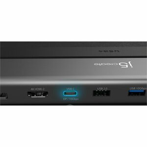 j5create JCD554 USB4 Docking Station für Notebook, Monitor, Tastatur, Maus - Ladefunktion - Speicherkartenleser - SD, micr