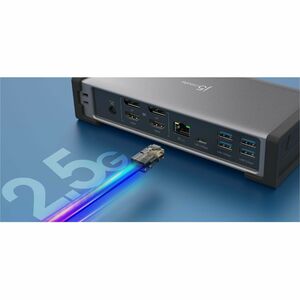 j5create JTD568 Thunderbolt 4 Docking Station - Ladefunktion - Speicherkartenleser - SD, microSD - 135 W - 4 Unterstützte 