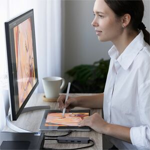 j5create Wormhole Switch JCH462 USB Hub - USB Type C, USB Type A - 640 MB/s - Notebook, Keyboard, Mouse, Desktop, Tablet, 