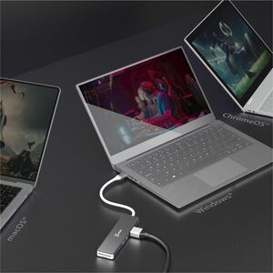 j5create Elite JCD390 USB Type C Docking Station for Memory Card Reader, Flash Drive - Charging Capability - Memory Card R