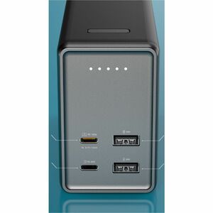 j5create JPB264100 Power Bank - Preto - Para Notebook, PC Tablet, Dispositivo móvel, Smartphone, Consola de jogos, MacBook