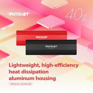 Patriot Memory TRANSPORTER Lite 1 TB Portable Solid State Drive - External - Red - USB 3.2 (Gen 2) Type C - 400 TB TBW