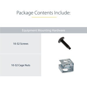 StarTech.com Mounting Adapter Kit for Network Equipment - TAA Compliant - 4.54 kg Load Capacity - Steel - 1 Each