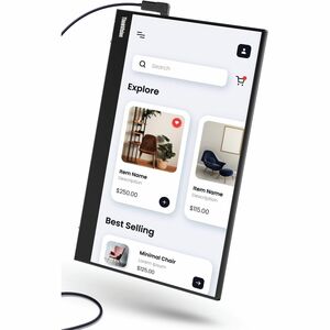 Lenovo ThinkVision M14t 14" Class LED Touchscreen Monitor - 16:10 - 6 ms - 14" Viewable - Capacitive - 10 Point(s) Multi-t