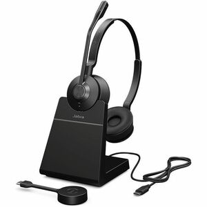 Jabra Engage 55 SE Wired/Wireless Over-the-head, On-ear Stereo Headset - Binaural - Supra-aural - 14935.2 cm - DECT - 40 H