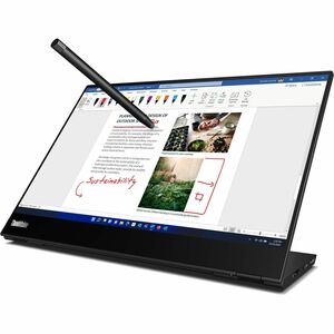 Lenovo ThinkVision M14t Gen2 14" Class LED Touchscreen Monitor - 16:10 - 6 ms - 14" Viewable - Capacitive - 10 Point(s) Mu