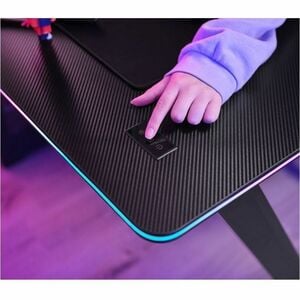 Trust Luminus Gaming-Tisch - Schwarz Rechteck Top x 1200 mm Table Top Width x 600 mm Tischplatte Tiefe - 740 mm Höhe - Spi