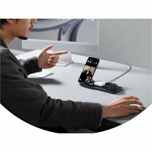 Anker MagGo 3 in 1 Wireless Charging Pad with Qi2 Black