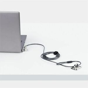 StarTech.com Antivol Universel 3-en-1 pour PC, Câble de Verrouillage de 2m à Clé Maîtresse, Compatible avec Noble Wedge®/N