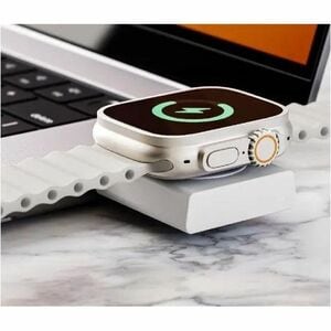 Matrix Ultimate Power Bank - White - For AirPod, Apple Watch, Smartphone, Qi-enabled Device, iPhone - 1 x Type-C 27.5W - 5