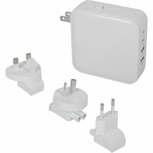 Targus PowerElite 100W GaN Wall Charger - White - 100 W - 120 V AC, 230 V AC Input - White