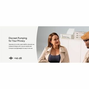 Eufy Wearable Breast Pump S1 Pro - 5 fl oz - Silicone - Comfortable, Wearable, OptiRhythm Technology, Quiet Operation, Rec